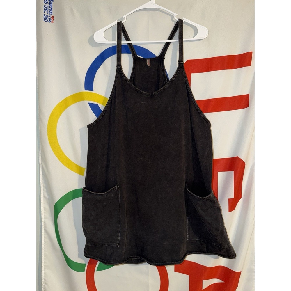 Free People Movement Jumpsuit Romper Womens XL Black Dress